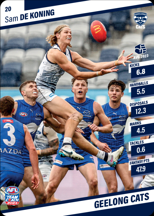 2024 Teamcoach AFL Common Cards - Cards 1 to 100 - Pick Your Card