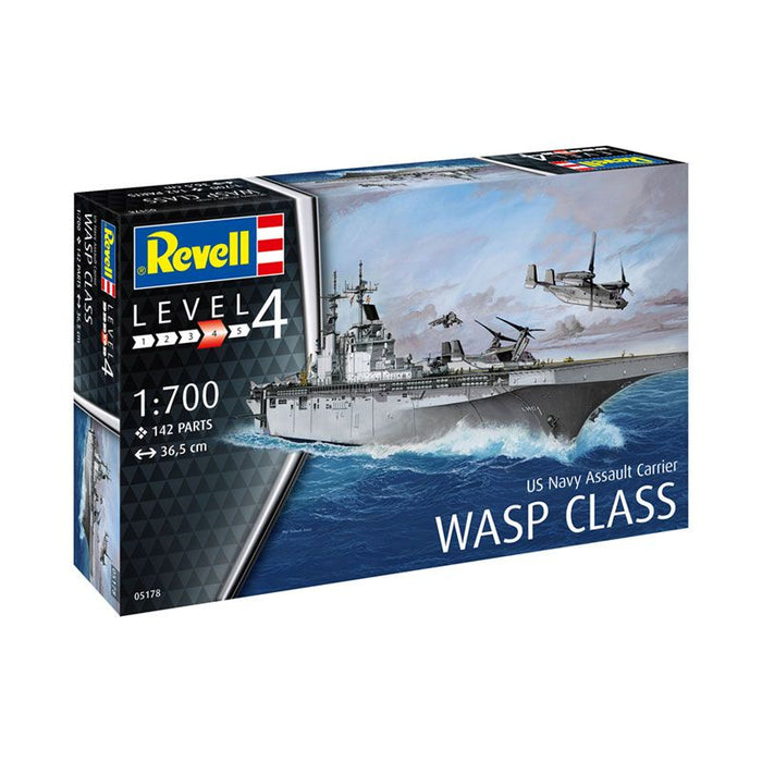 REVELL ASSAULT CARRIER USS WASP CLASS, 1:700 Scale Model Kit