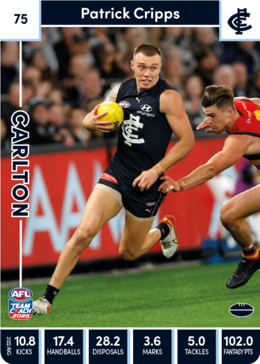2023 Teamcoach AFL Common Cards - Cards 1 to 100 - Pick Your Card
