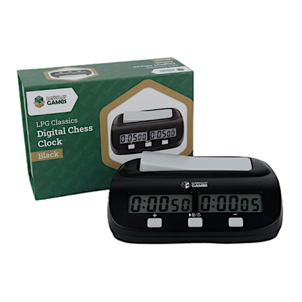 LPG Essentials Electronic Chess Clock - Black