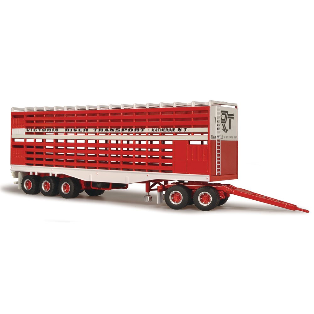 Highway Replicas 12033 VRT Livestock Road Train & 12967 Livestock Trailer, 1:64 Scale Diecast