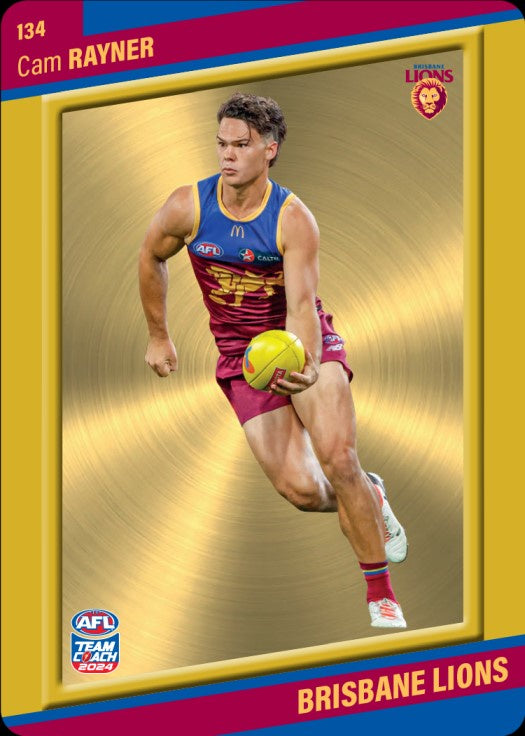 Cam Rayner, 134, Gold Parallel, 2024 Teamcoach AFL