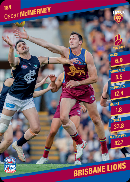 2024 Teamcoach AFL Common Cards - Cards 101 to 200 - Pick Your Card