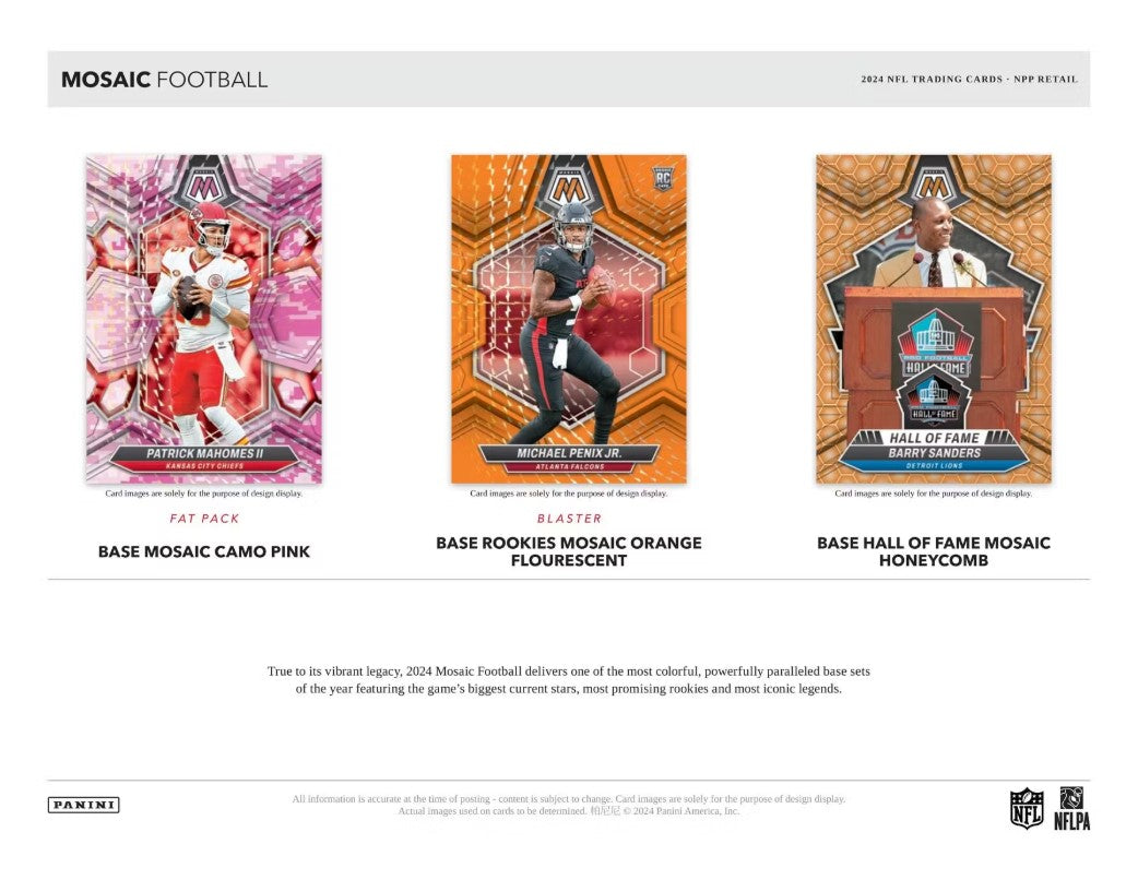 2024 Panini Mosaic Football NFL Blaster Box