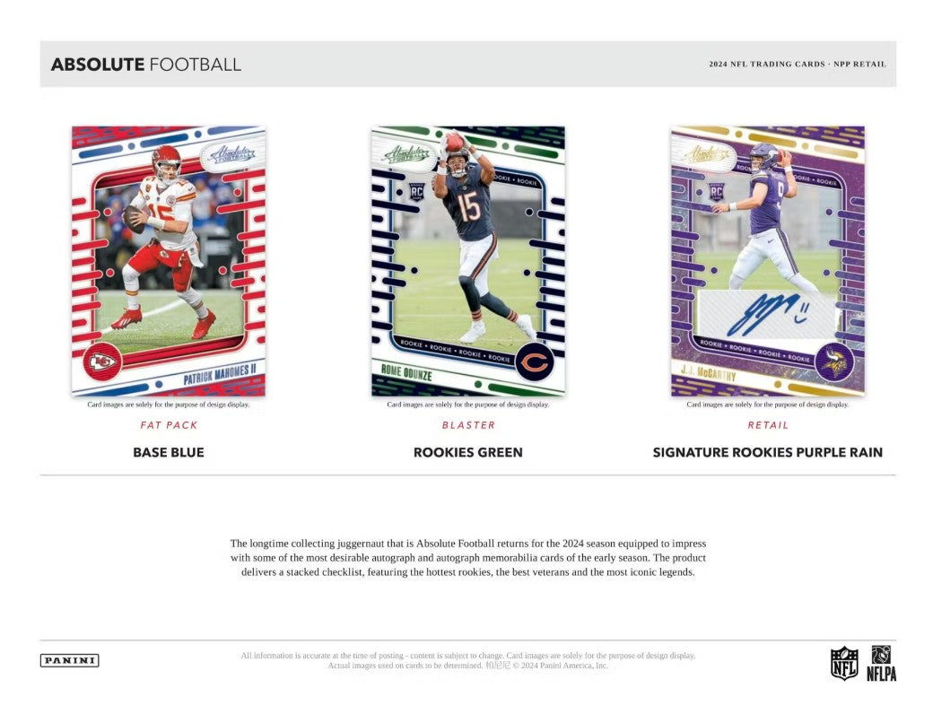 2024 Panini Absolute Football NFL Blaster Box