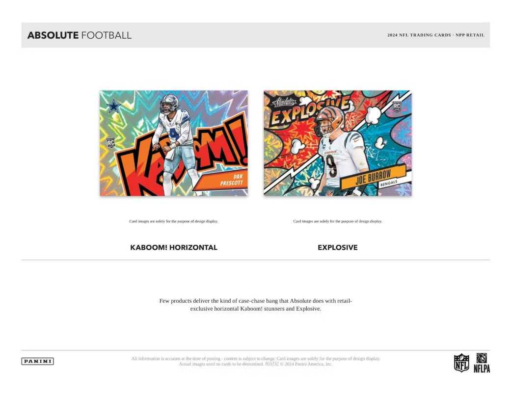 2024 Panini Absolute Football NFL Blaster Box