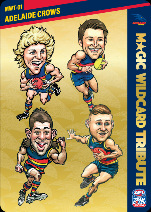 Adelaide Crows, GOLD Magic Wildcard Tribute, 2024 Teamcoach AFL