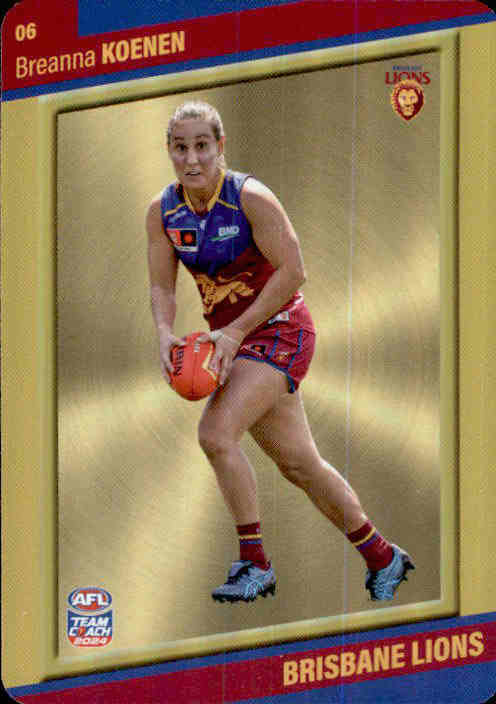 2024 Teamcoach AFLW GOLD Parallel Cards - Cards 1 to 54 - Pick Your Card