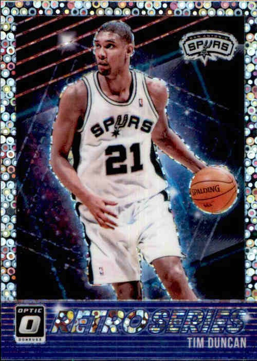 Tim Duncan, Retro Series, Fast Break Holo, 2018-19 Donruss Optic Basketball NBA