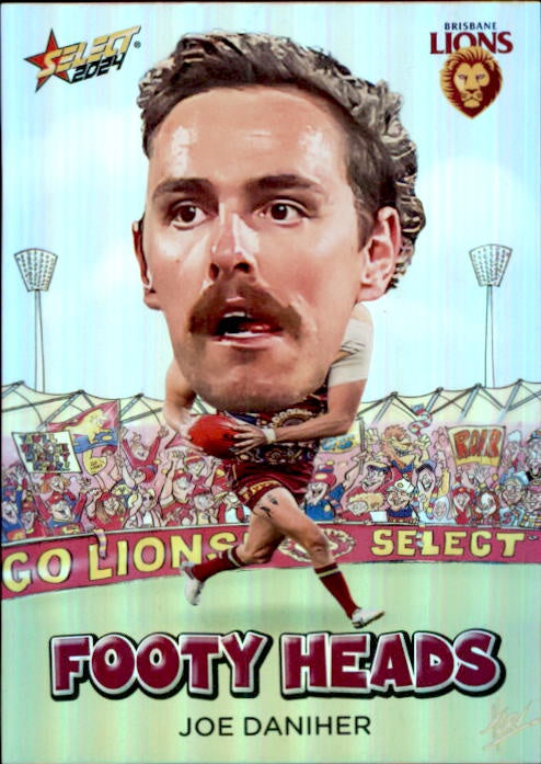 Joe Daniher, FH9, Footy Heads, 2024 Select AFL Footy Stars