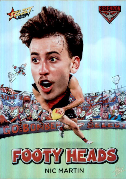 Nic Martin, FH22, Footy Heads, 2024 Select AFL Footy Stars