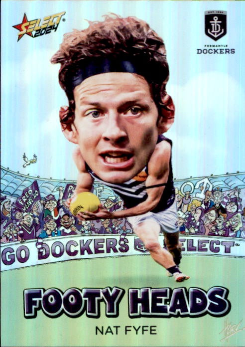 Nat Fyfe, FH27, Footy Heads, 2024 Select AFL Footy Stars