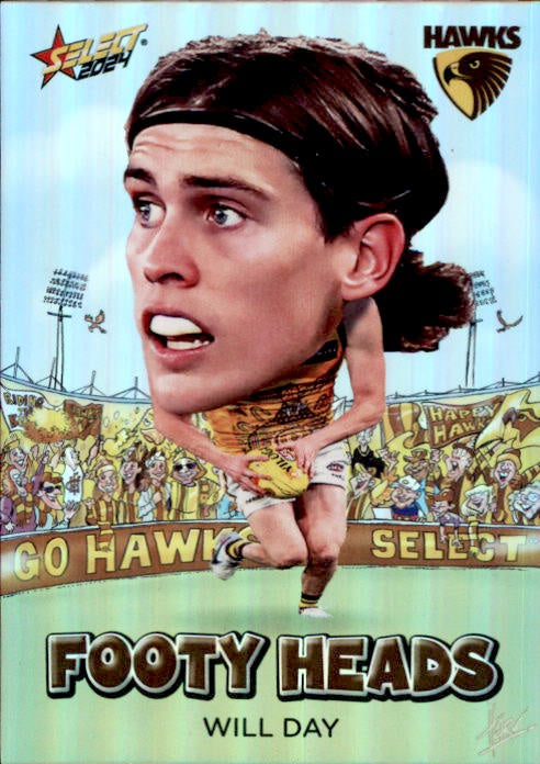 Will Day, FH47, Footy Heads, 2024 Select AFL Footy Stars