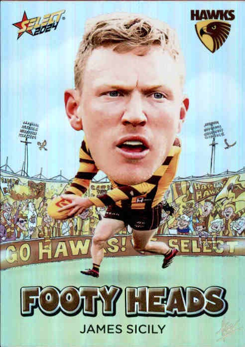 James Sicily, FH50, Footy Heads, 2024 Select AFL Footy Stars