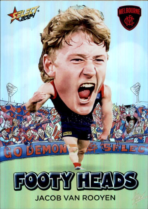 Jacob Van Rooyen, FH54, Footy Heads, 2024 Select AFL Footy Stars