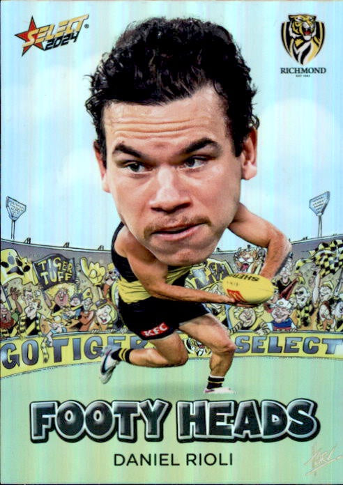 Daniel Rioli, FH69, Footy Heads, 2024 Select AFL Footy Stars