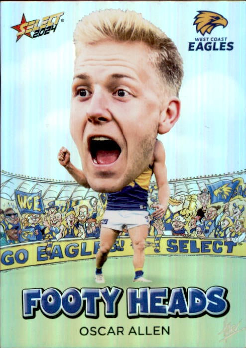 Oscar Allen, FH81, Footy Heads, 2024 Select AFL Footy Stars