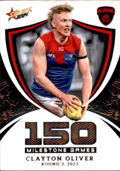 Clayton Oliver, MG61, Milestone, 2024 Select AFL Footy Stars