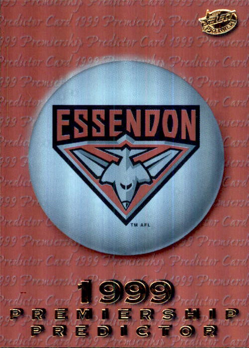Essendon Bombers, Premiership Predictor, 1999 Select Premiere AFL