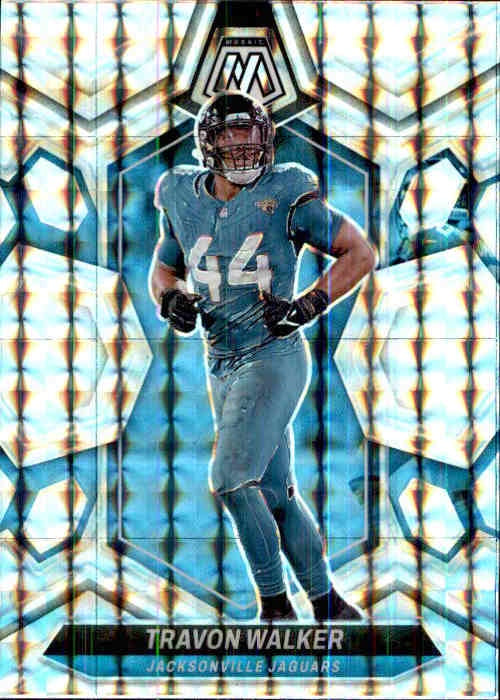 Travon Walker, Silver Mosaic Prizm, 2024 Panini Mosaic Football NFL