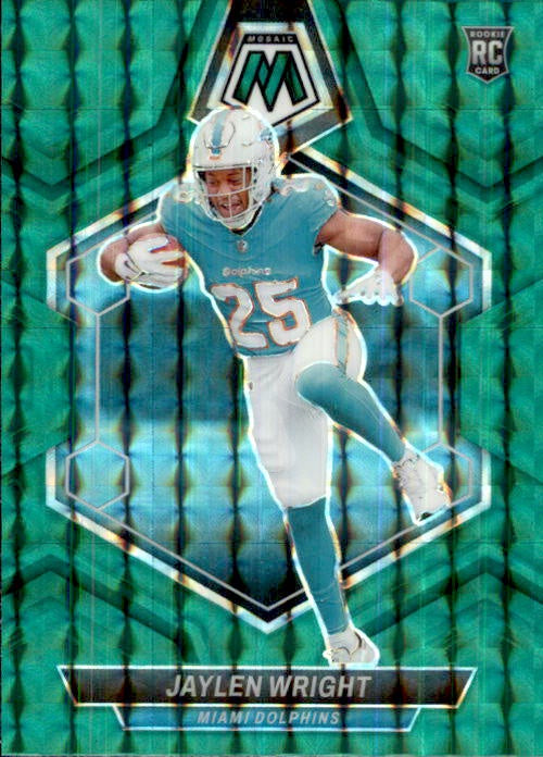 Jaylen Wright, RC, Green Prizm, 2024 Panini Mosaic Football NFL