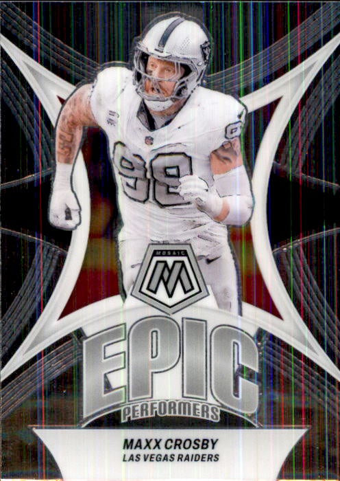 Maxx Crosby, Epic Performances, 2024 Panini Mosaic Football NFL