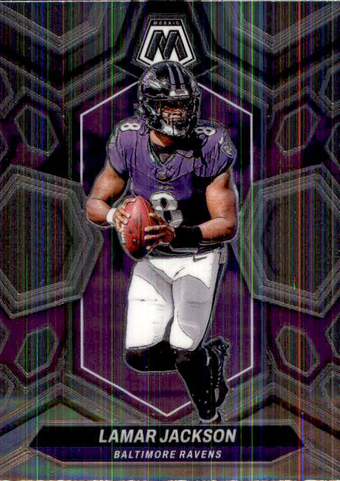 Lamar Jackson, #15, 2024 Panini Mosaic Football NFL