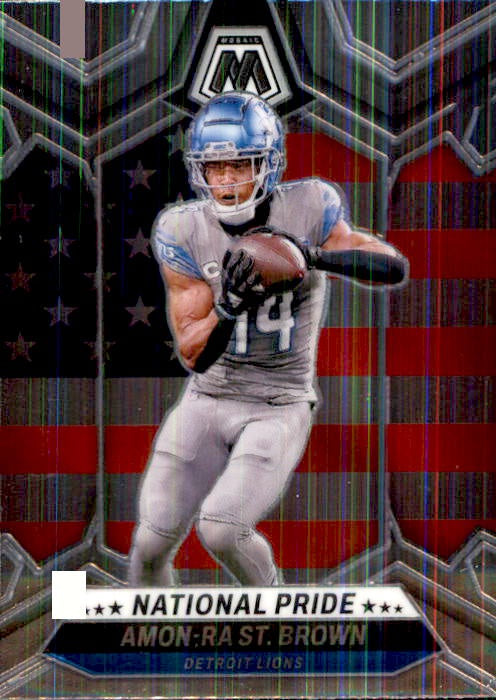 Amon-Ra St. Brown, #263, 2024 Panini Mosaic Football NFL