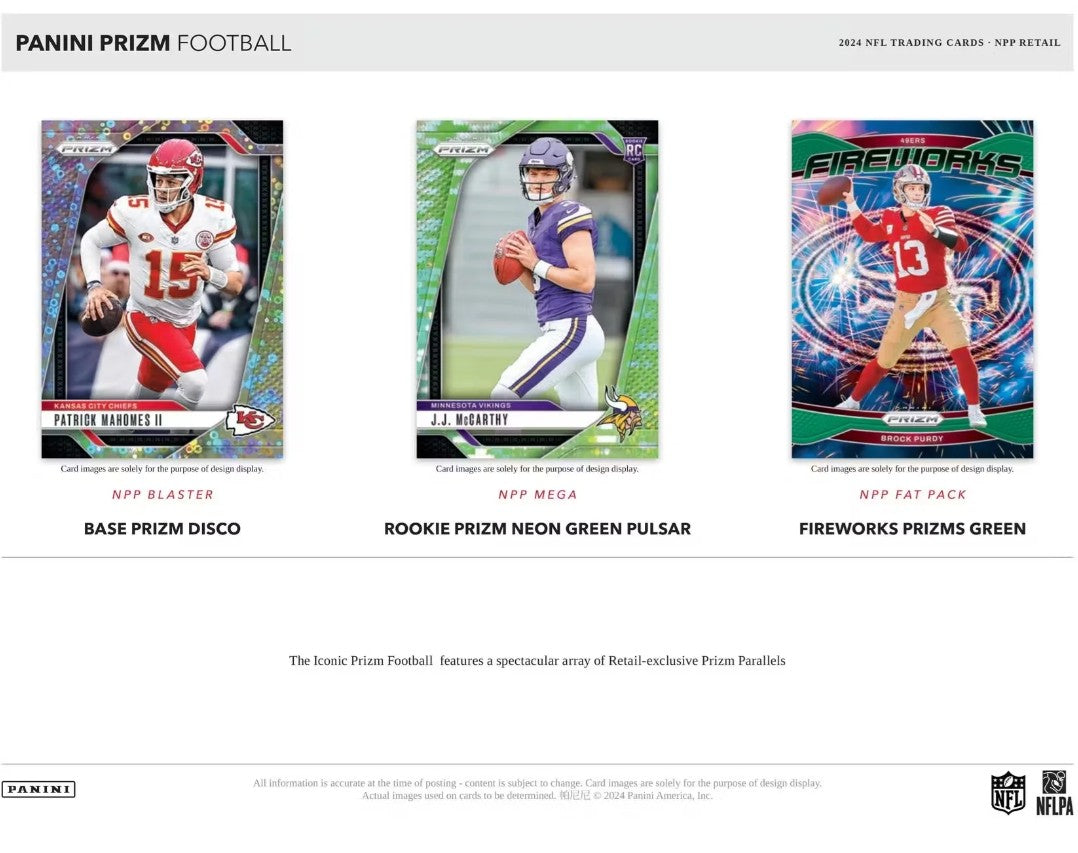 2024 Panini Prizm Football NFL 6-Pack Blaster Box (Lazer Prizms)
