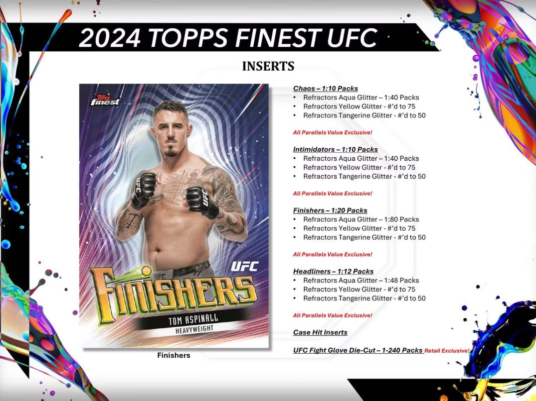 2024 Topps UFC Finest 6-Pack Blaster Box
