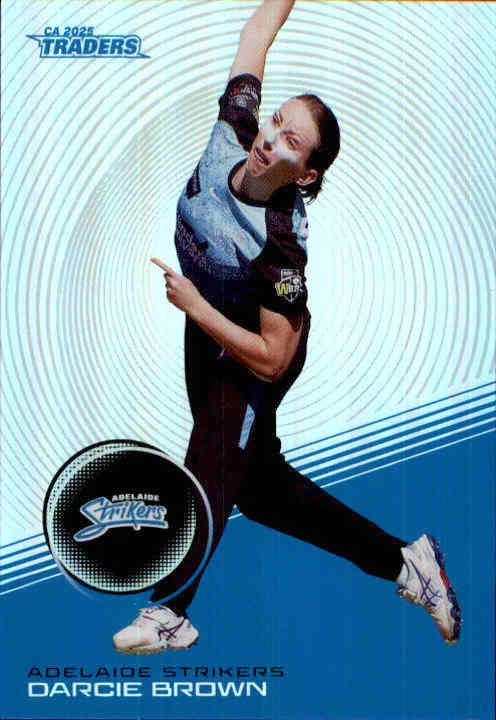 Darcie Brown, #S062, Silver Parallel, 2025-26 TGI TLA CA Cricket Traders