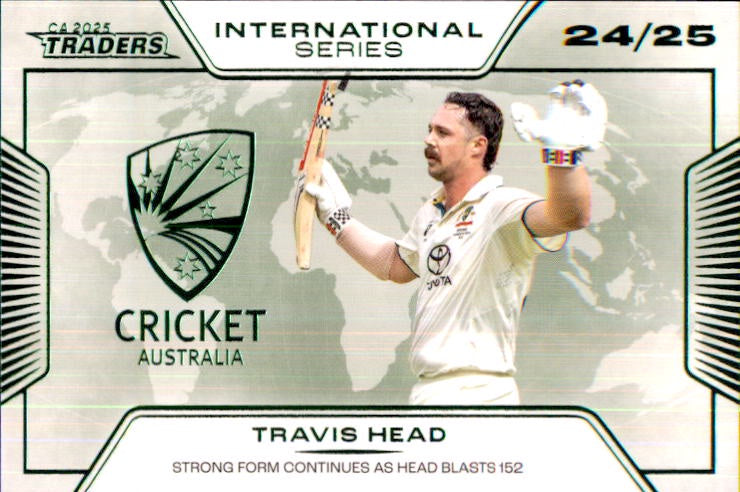 Travis Head, International Series, 2025-26 TGI TLA CA Cricket Traders