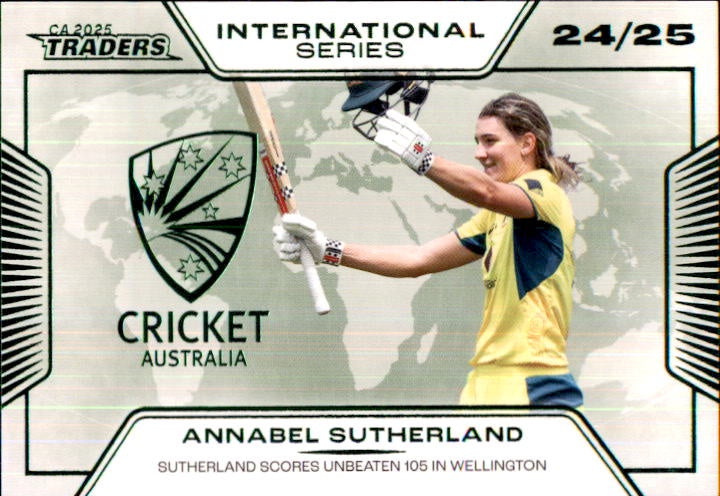 Annabel Sutherland, International Series, 2025-26 TGI TLA CA Cricket Traders