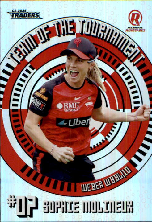 Sophie Molineux, Team of the Tournament, 2025-26 TGI TLA CA Cricket Traders