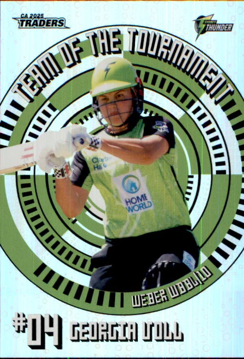 Georgia Voll, Team of the Tournament, 2025-26 TGI TLA CA Cricket Traders