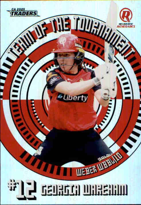 Georgia Wareham, Team of the Tournament, 2025-26 TGI TLA CA Cricket Traders