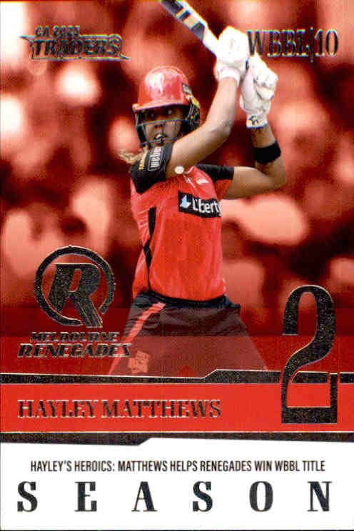 Hayley Matthews, Season to Remember, 2025-26 TGI TLA CA Cricket Traders