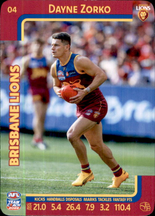 2025 Teamcoach AFL Common Cards - Cards 1 to 100 - Pick Your Card