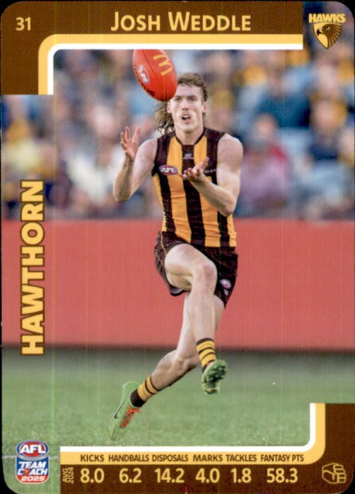 2025 Teamcoach AFL Common Cards - Cards 1 to 100 - Pick Your Card