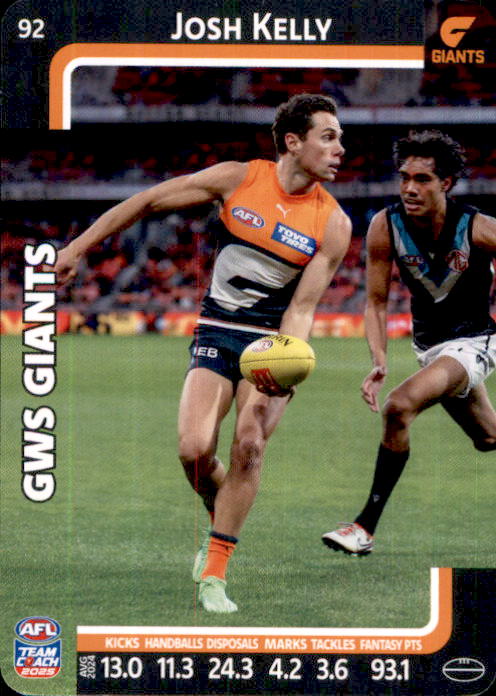 2025 Teamcoach AFL Common Cards - Cards 1 to 100 - Pick Your Card