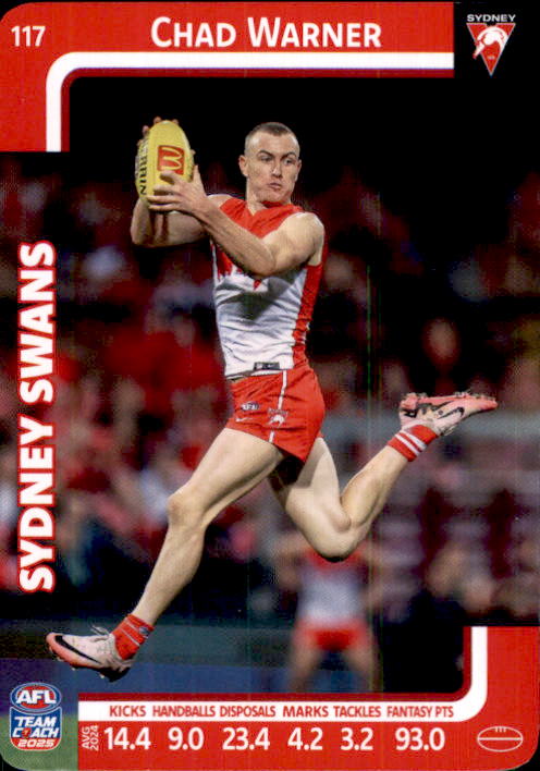 2025 Teamcoach AFL Common Cards - Cards 101 to 198 - Pick Your Card
