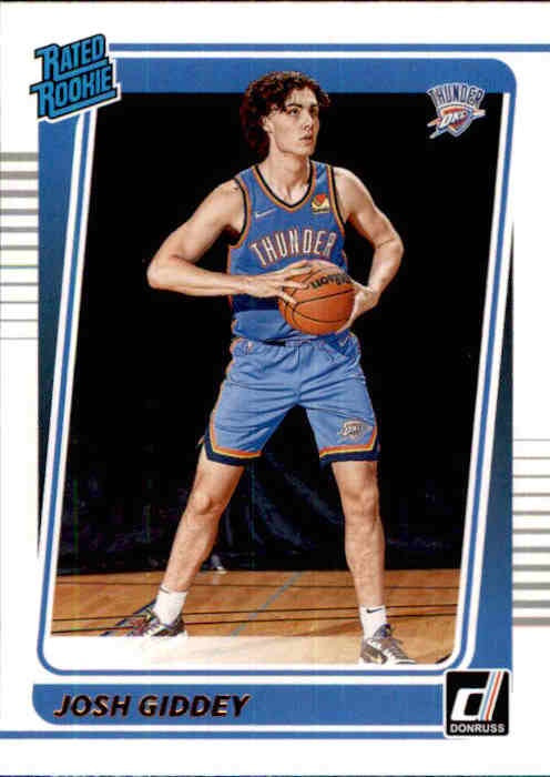 Josh Giddey, RC, Rated Rookie, 2021-22 Panini Donruss Basketball NBA