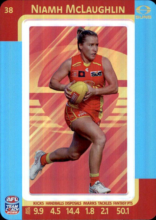 Niamh McLaughlin, #38, Blue Parallel, 2025 Teamcoach AFLW