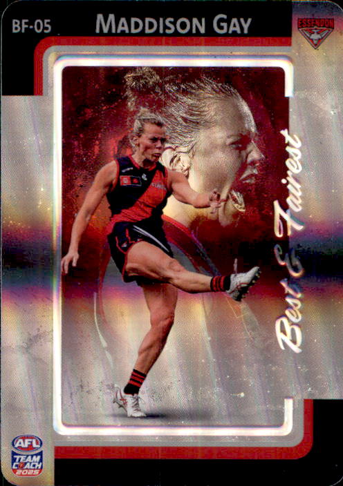 2025 Teamcoach AFLW Best & Fairest Cards - Cards BF-01 to BF-18 - Pick Your Card