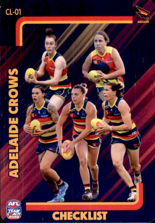 2025 Teamcoach AFLW Checklist Cards - Cards CL-01 to CL-18 - Pick Your Card