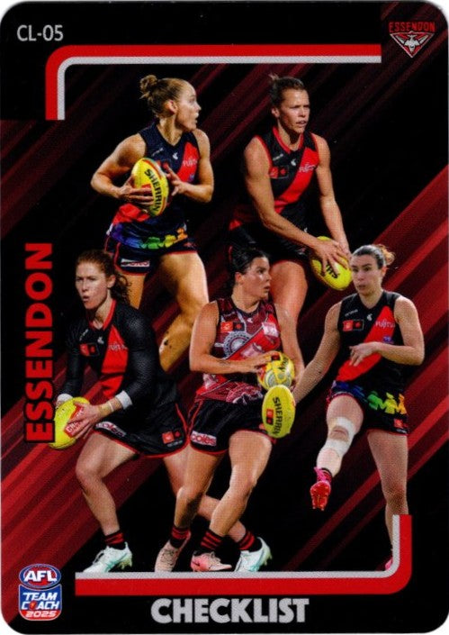 2025 Teamcoach AFLW Checklist Cards - Cards CL-01 to CL-18 - Pick Your Card