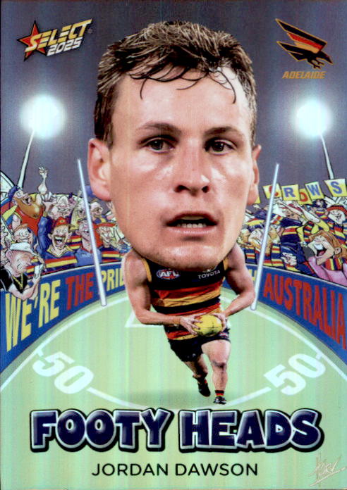 Jordan Dawson, FH1, Footy Heads, 2025 Select AFL Footy Stars