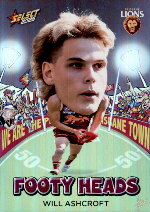 Will Ashcroft, FH8, Footy Heads, 2025 Select AFL Footy Stars