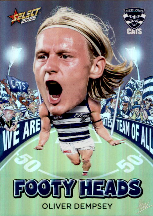 Oliver Dempsey, FH39, Footy Heads, 2025 Select AFL Footy Stars