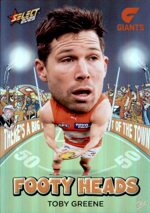 Toby Greene, FH45, Footy Heads, 2025 Select AFL Footy Stars